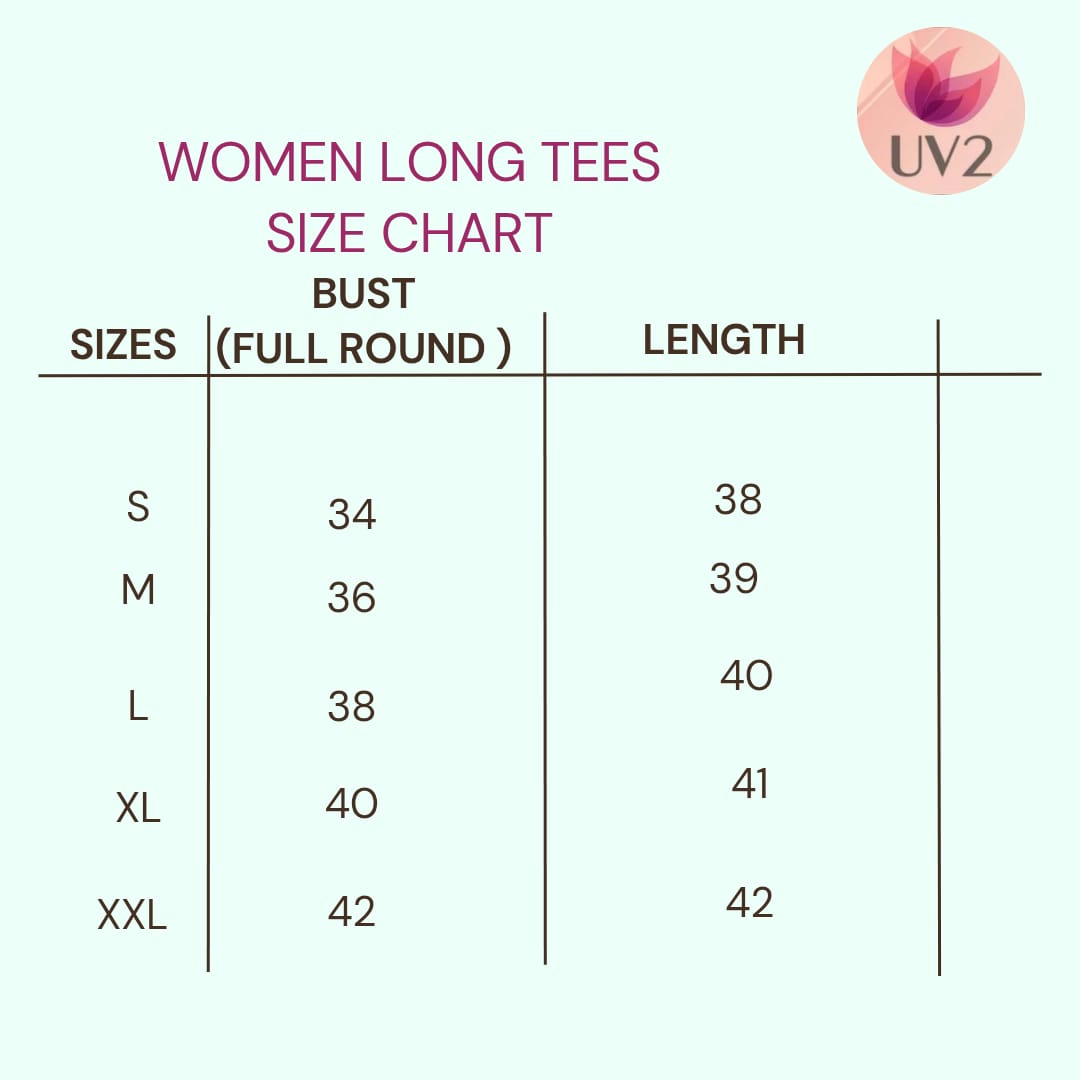 Women Long Tees ( Ink Blue)